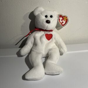 Ty Beanie Baby Valentino the Teddy Bear 1994 Brown Nose Retired with tags